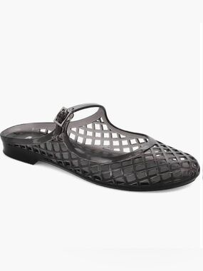 Women’s Black Jelly Mary Jane Flats